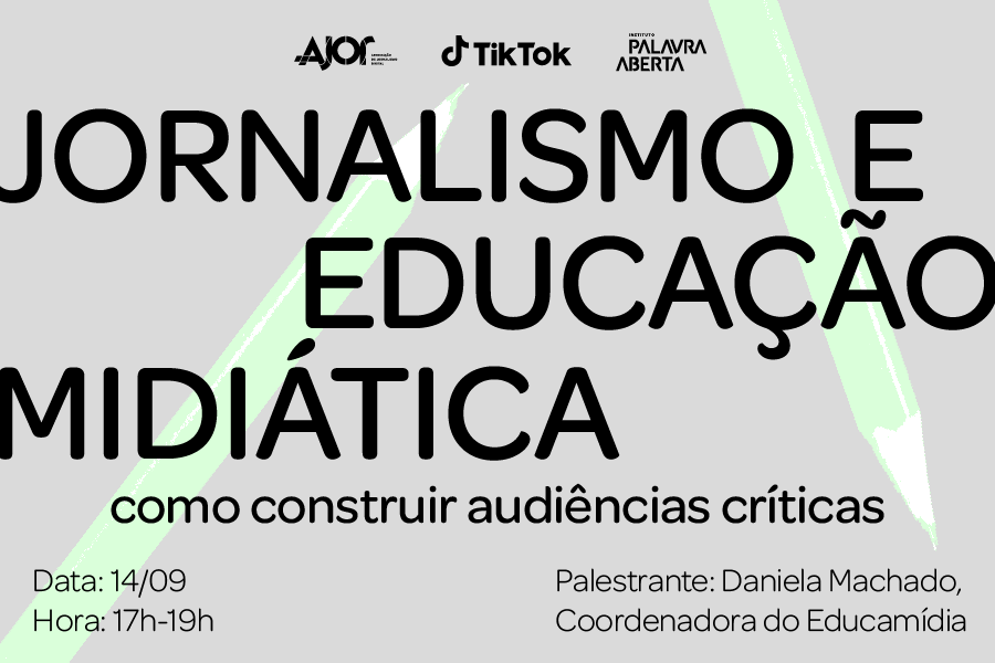 Ajor, TikTok e Palavra Aberta realizam oficina gratuita de educação midiática para jornalistas